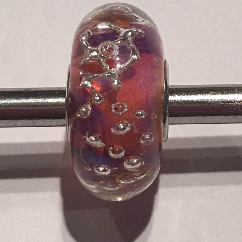 Elfbeads Sunset Net glass bead NIB fits Pandora